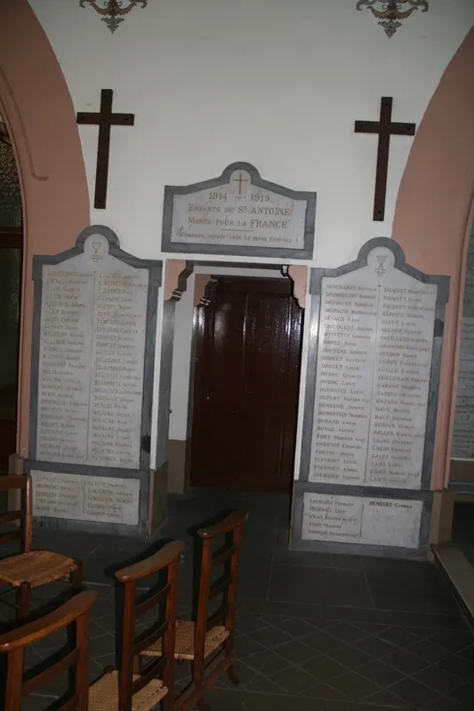 Plaques commémoratives de l'église Saint-Antoine-de-Padoue